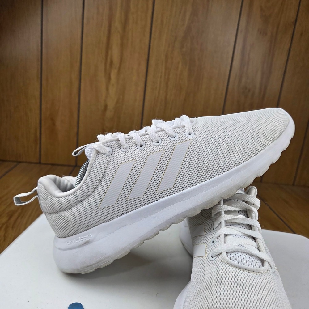 Adidas Cloudfoam Lite Racer White Mesh Sneakers BB6895 Womens 8.5
